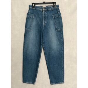 Joe's High Rise Barrel Jeans in Refined Women's Size 29 NEW